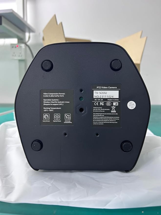 3X Optical Zoom PTZ Camera HDMI USB 3.0 1080P 60fps 114-Degree Wide-Angle for Video Conference Business Meeting Live Streaming Online Learn with Zoom YouTube Teams OBS and More