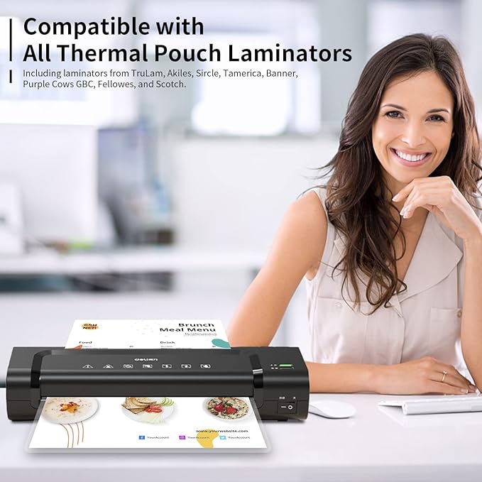 5 mil Thermal Laminating Sheets 500 Packs, 9” x 11.5” Clear Laminating Pouches Holds 8.5 x 11 Inch Sheet, Letter Size Lamination Paper for Laminator - Rounded Corner