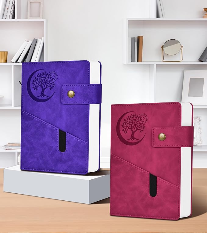 365 Page Thick Lined Journal Notebook for Men Women, A5 Leather Journals for Writing, Hardcover Notebooks for Work, School, Note Taking,Travel, Business,Personal Diary, College Ruled 5.9" x 8.4"