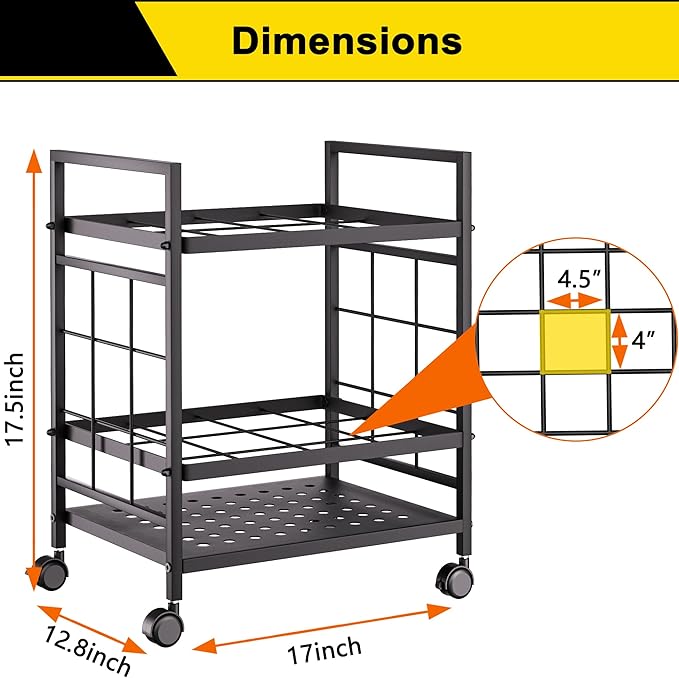 GIOTORENT Blueprint Storage Rack, Blueprint Holder with Wheels, Used for Storing Map/Poster/Blueprint/Architectural Construction Plan, 12 Slots, 2 Brakes, Silent Wheel for Home, Office, School(Black)
