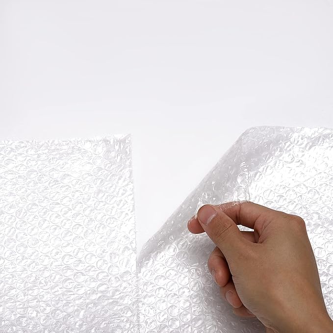 2 Pack 12 Inch x 72 ft Total Bubble Packing Wrap for Moving Boxes Shipping Cushioning Supplies Perforated Every 12”