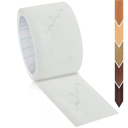 GSCIT Club Wood Grain Repair Tape, 2.4 inch X 250ft Self Adhesive Marble Grain Repair Patch for Tables, Chairs, Baseboards, Doors, Windows, Floors, Handicraft DIY.
