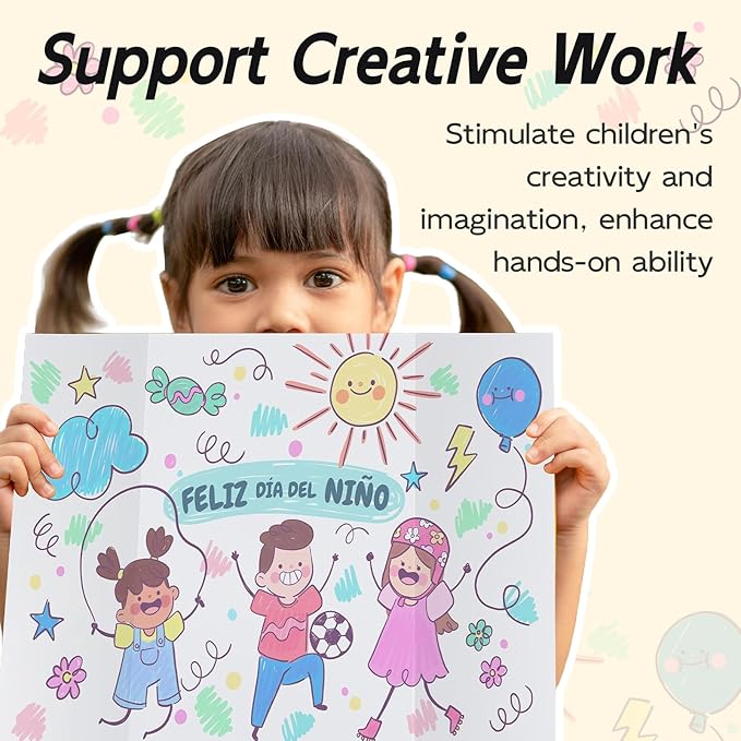 4 Pack Trifold Poster Board, 14x22 Inches White Presentation Board, Portable Display Board for Science Fair, School DIY Project and Business Exhibitions