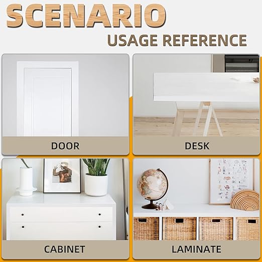 GSCIT Club White Edge Banding, 1 1/2 inch x 50ft Melamine Edge Banding with Hot Melt Adhesive Preglued Cabinet Edge Banding Flexible White Veneer Edging