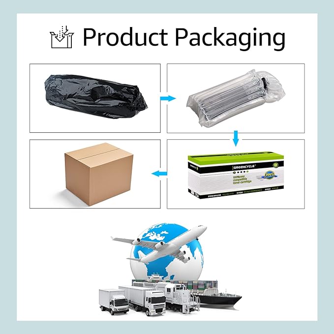 greencycle Compatible Toner Cartridge Replacement for Canon 104 FX9 FX10 FX-10 FX-9 104 ImageClass MF4100 MF4150 MF4270 MF4350d MF4370dn MF4380dn D420 D480 (Black,4 Pack)