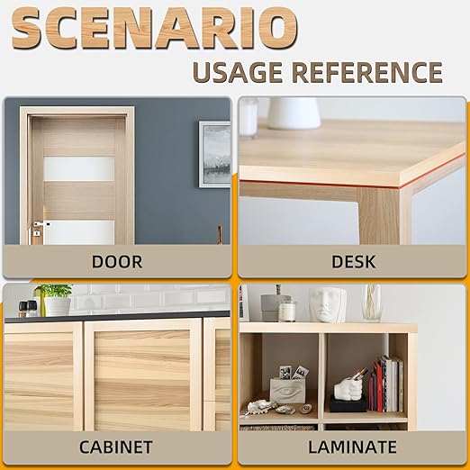 GSCIT Club Birch Edge Banding, 3 inch x 25ft roll of Veneer Edge Banding Preglued Flexible, Real Wood Tape Banding