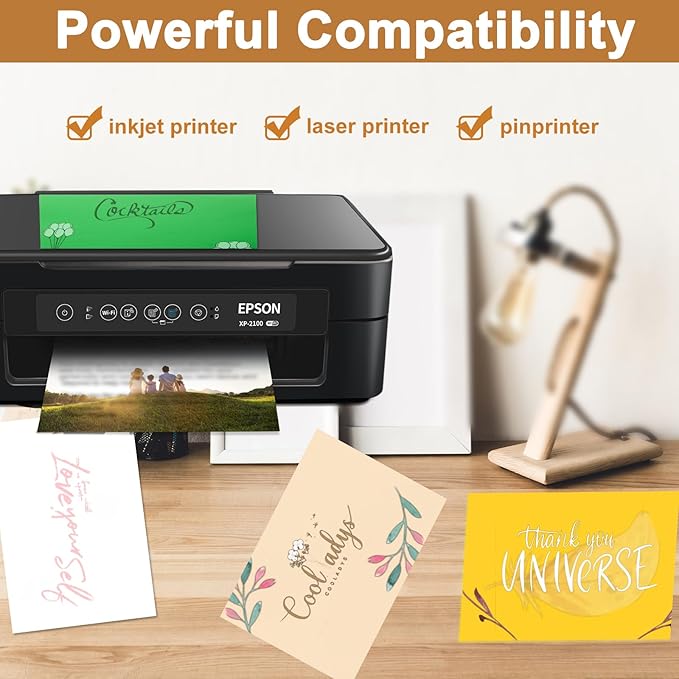 120 Sheets Solar Yellow Shimmer Cardstock 8.5 x 11 Crafts Paper, 250gsm/92lb Premium Glossy Paper Card Stock for Cards Making, Greeting Cards, Wedding Invitations, Menus