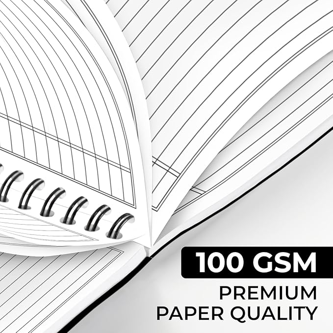 48 Pack Spiral Notebook, 5.8 x 8.3, 120 Pages (60 Sheets),100 GSM Paper Ruled Notebooks, Water Resistant Black Cover, Bulk A5 Journal for Women & Men, Daily Wrting Small Book, School, Office