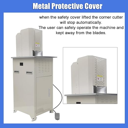 Heavy Duty Electric Round Corner Cutter, 110V Metal Fillet Paper Cutter with R8 R10 R12 R16 R21 Blades, Paper & Card Rounding Machine, Max 2.15in Punching Height for Cards, Books, Documents