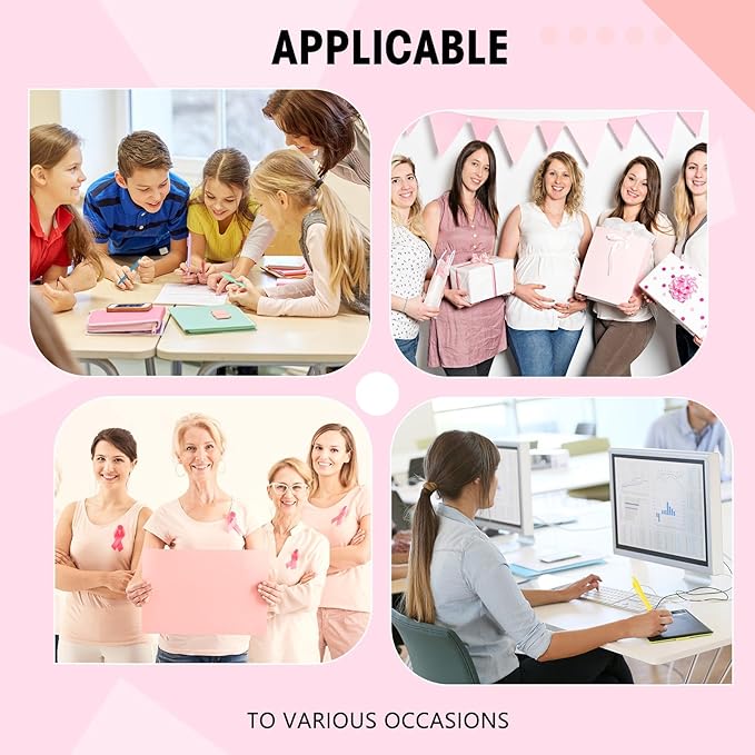 Fulmoon 50 Pcs Ballpoint Pens Bulk Retractable Comfortable Writing Pens Cute Back to School Supplies in Medium Point 1.0 mm for Teacher Student Bridal Shower Baby Shower(Rainbow Colors,Black Ink)