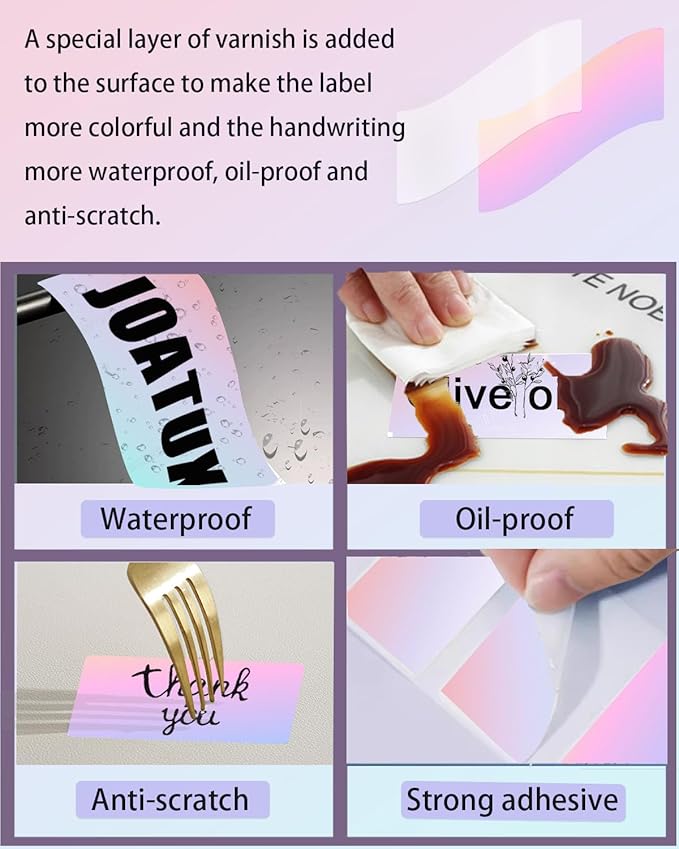 2.25 x 1.25 Thermal Labels, Self-Adhesive Address Shipping Barcode Thermal Stickers,Thermal Printer Labels Compatible with Rollo & Zebra & MUNBYN, 800 Labels for Printer, Fantasy Purple