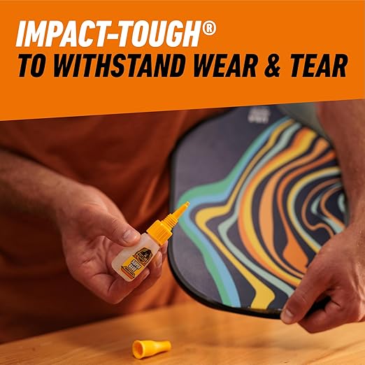 Gorilla Super Glue with Brush & Nozzle Applicator, Clear Glue, 12 Gram (Pack of 2) - All Purpose and Fast Setting for Projects and Repairs