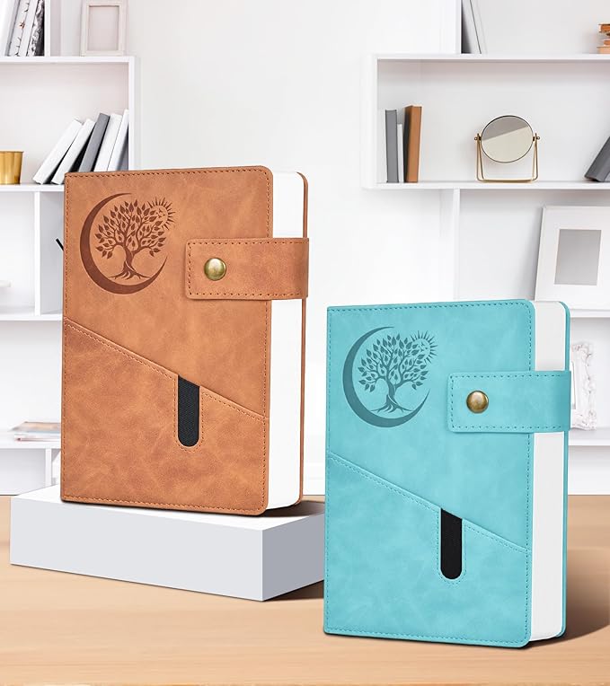 365 Page Thick Lined Journal Notebook for Men Women, A4 Large Leather Journals for Writing, Hardcover Notebooks for Work, School, Note Taking, Business, Travel Diary, College Ruled 8.5" x 11"