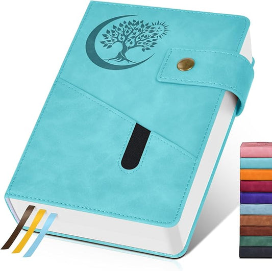 365 Page Thick Lined Journal Notebook for Men Women, B5 Large Leather Journals for Writing, Hardcover Notebooks for Work, School, Note Taking, Business, Travel Diary, College Ruled 7.6" x 10"