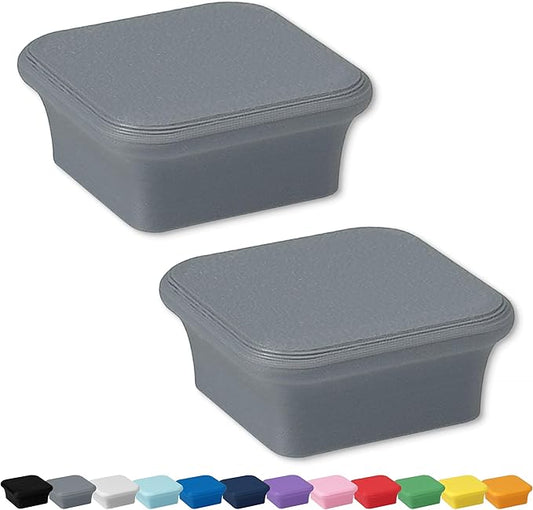 Glassboard Studio MiniBar Magnet - Strong Neodymium Rare Earth Magnets for Fridge, Whiteboard, Locker & Magnetic Glassboards - Ideal for Crafting & Office Use - Strong Fridge Magnets (Steel Gray, 2)