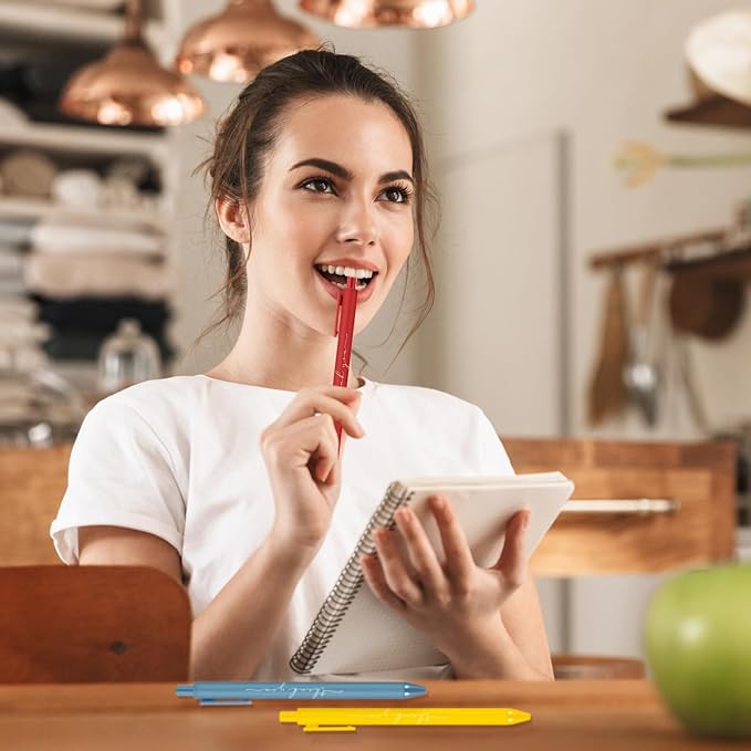 30pcs Thank You Pens Bulk Cute Multicolor Ballpoint Pen for Men Women Server Accessories Employee Holiday Appreciation Gifts for Teacher Office Back to School Party Favor (Rainbow)