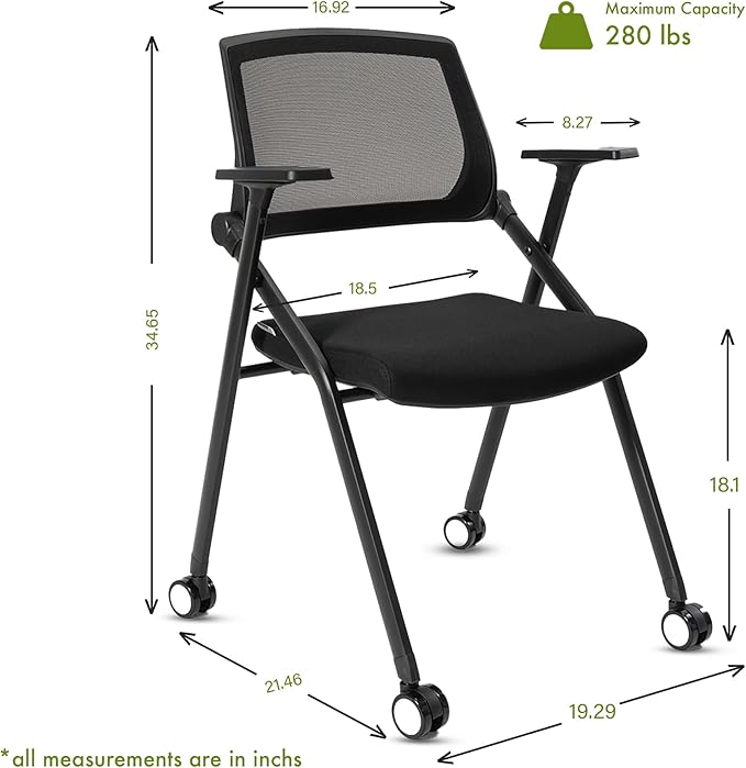 20 Pack Folding Chairs Capacity Portable Nesting Commercial Seat for School Events Office Picnic Kitchen Conference Waiting Training Room