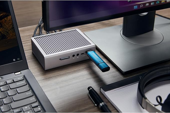 Kingston IronKey Vault Privacy 50 256GB Encrypted USB | FIPS 197 | AES-256bit | BadUSB Attack Protection | Multi-Password Options | IKVP50/256GB