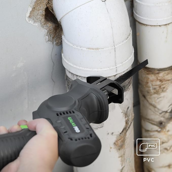 GALAX PRO 20V Cordless Reciprocating Saw, 0-3000RPM Variable Speed Power Reciprocating with 4.0Ah Battery, 2pcs Wood Blades & 1pcs Metal Blade