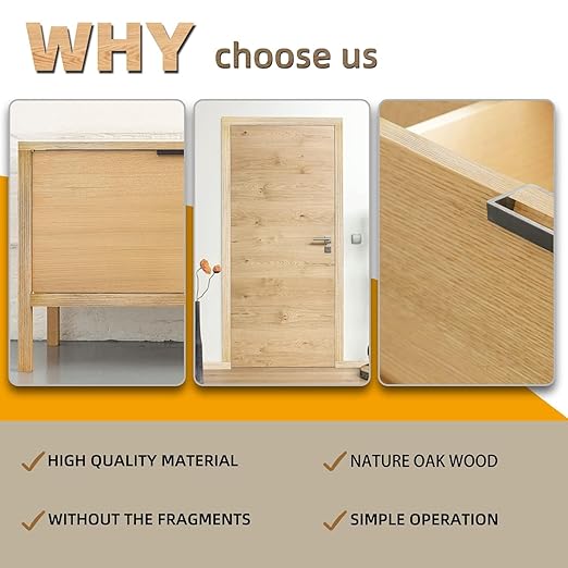 GSCIT Club Oak Edge Banding, 1 1/2 inch x 25ft roll of Veneer Edge Banding Preglued Flexible, Real Wood Tape Banding