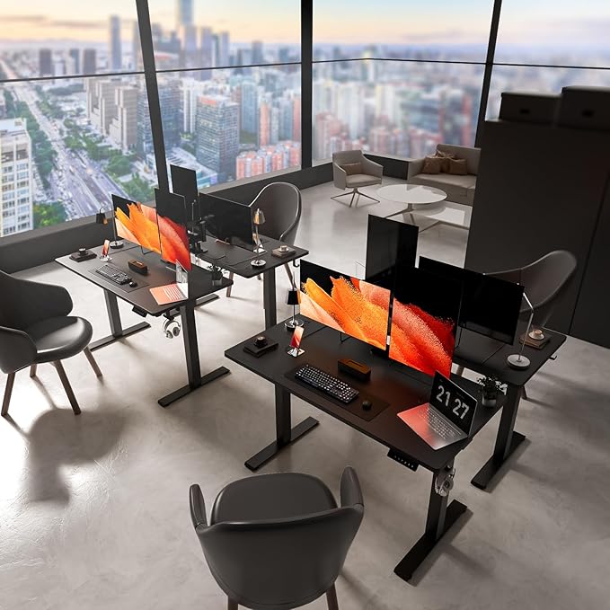 48 * 24 Electric Standing Desk, Adjustable Height Sit Stand Up Desk, Motorized Home Office Computer Gaming Workstation Desk