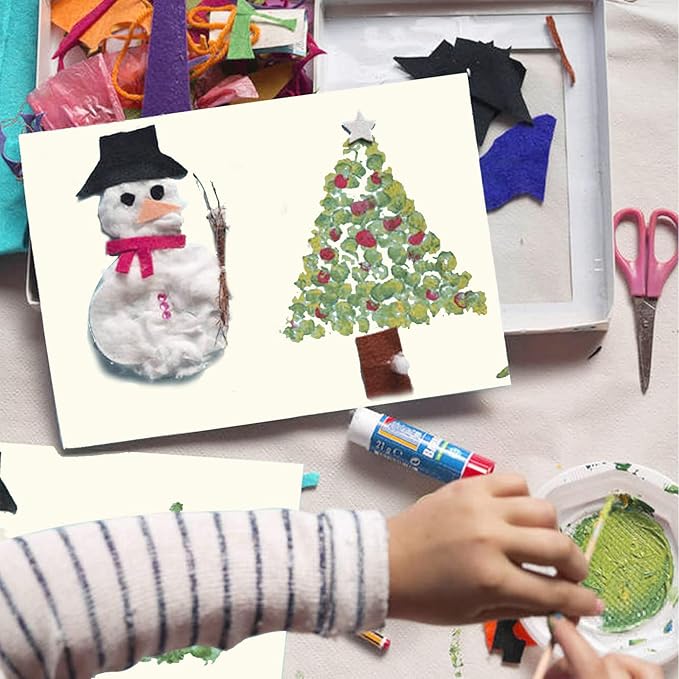 24 Sheets Cream Cardstock 8.5 x 11 Off White Paper, Goefun Ivory Card Stock Printer Paper for Cards Making, Office Printing, Certificate