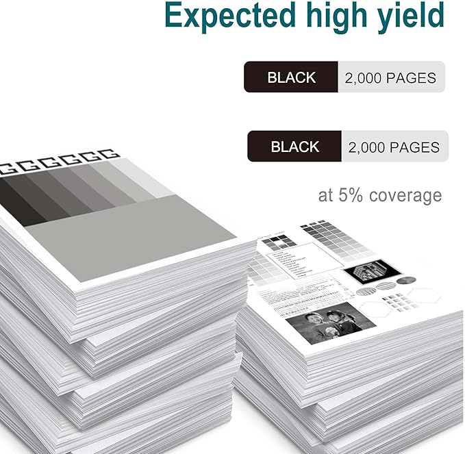 210A Black Toner Cartridge Replacement for HP 210A W2100A for HP Laser Color MFP 4301fdw 4301fdn Pro 4201dw 4201dn Series Printer Toner (2 Black)