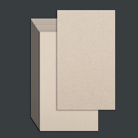 25 Pcs Book Board, Binder Board, Cover Board, Heavy Duty Chipboard for Book Binding, DIY Cardboard (Gray, 3 x 5 Inch 80PT)