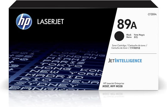 HP 89A Black Toner Cartridge for HP Printers | Works with Printer Series: LaserJet Enterprise M507, MFP M528 | CF289A