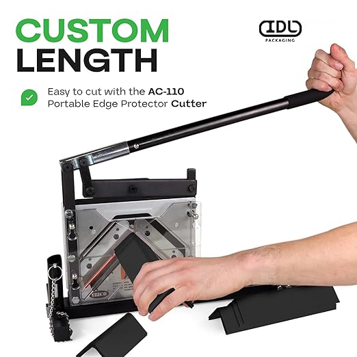 IDL Packaging 2” x 2” x 36” Cardboard Edge Protector (Pack of 20) - Corner Protectors for Shipping, Storage, & Moving – Reinforced Corner Guard Protection for Pallets, Wall Corners, & Furniture