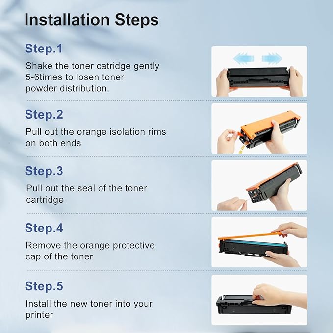 218A 218X Toner Replacement for HP 218A Toner Cartridges 4 Pack - W2180A 218X W2180X for 3301FDW Toner High Yield to use with HP Color Laserjet Pro MFP 3301FDW 3301CDW 3301SDW| 3201DW, NO CHIP(4 Pack)