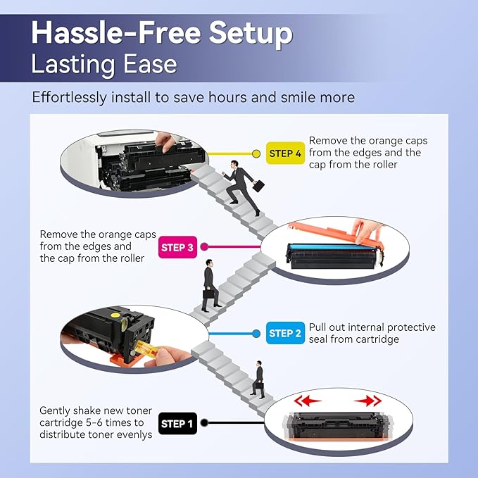 202X Toner Cartridges CF500X - Compatible Replacement for HP 202X 202A for Color Laserjet Pro MFP M281fdw M254dw M281fdn M281cdw M280nw M254dn M254nw High Yield Toner Cartridge CF500A (with Chip )