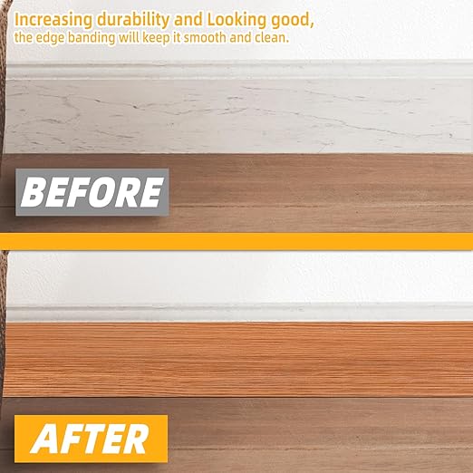 GSCIT Club Red Oak Wallpaper, 24 inch X 25ft Self Adhesive Wood Grain Repair Tape Patch for Tables, Chairs, Baseboards, Doors, Windows, Floors, Handicraft DIY.