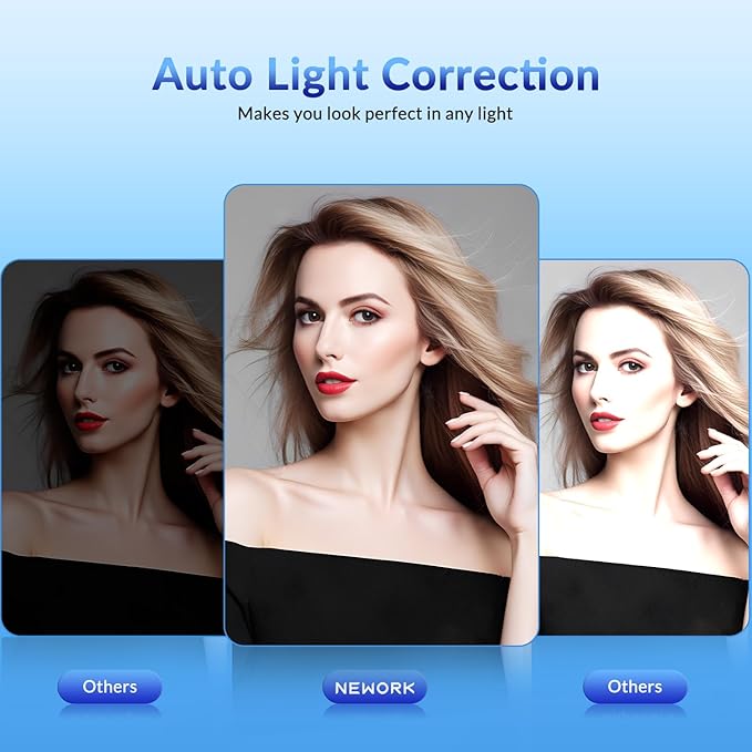 4K Webcam for PC with Sony Sensor, Auto Focus & Privacy Cover, Ultra HD 4K Streaming Camera with Tripod, 2 Noise-Cancelling Mics, USB Plug & Play, 77° FOV, Web Camera for Zoom, Skype, Teams