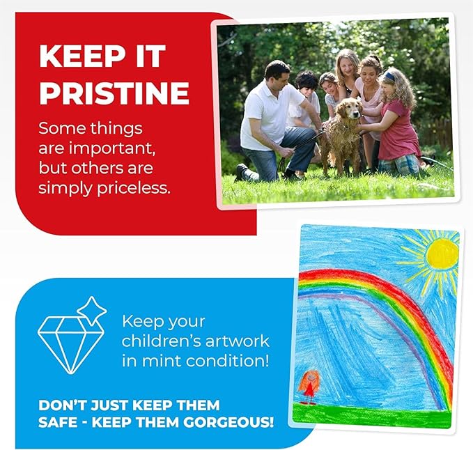 3MIL Thermal Laminating Sheets (200 Count) 9x11.5 inch, Letter Size, Dry-Erase Friendly Laminate Pouches, Compatible with Laminator Machine, Crystal Clear Laminated Finish