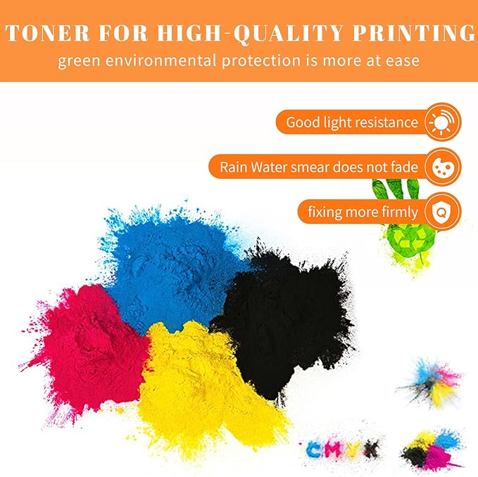 High Yield MX-C35T MX-C357F Toner Cartridge Replacement for Sharp MX-C35TB MX-C35TC MX-C35TY MX-C35TM for Sharp MX-C357F MX-C407P Printers (4-Pack Black Cyan Magenta Yellow)