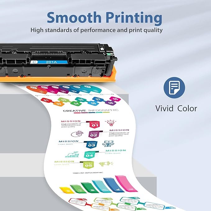 201A Toner Cartridges 4 Pack Compatible for HP Color Laserjet Pro M277dw Reaplacement for HP201A 201X Set High Yield with M252dw MFP M277dw M277n M277c6 Printer (Black/Cyan/Magenta/Yellow)