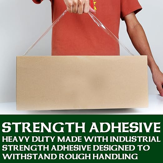 HERKKA Clear Packing Tape, 18 Rolls Heavy Duty Packaging Tape for Shipping Packaging Moving Sealing, Thicker Clear Packing Tape, 2 inches Wide, 65 Yards Per Roll, 1170 Total Yards