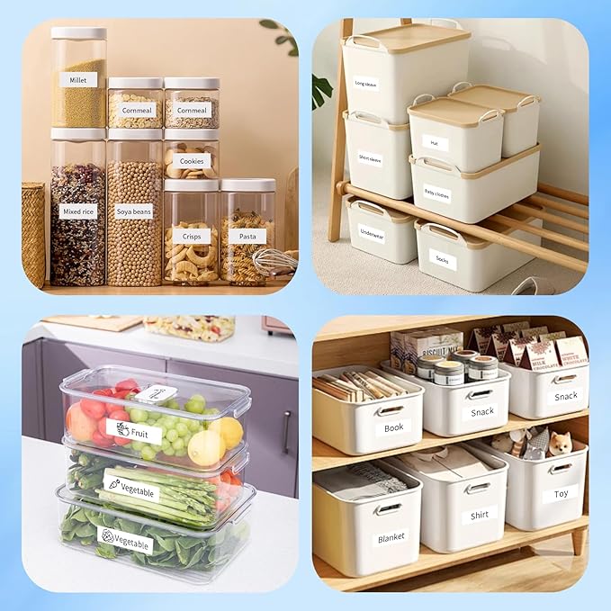 12mm 0.47 Laminated White Tape P Touch Compatible with Brother TZ-231 Tze231 TZ231 for P Touch D220, PTD210 PTH110, Tze TZ Tape 1/2Inch (4 Packs)