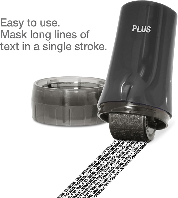 Guard Your ID Advanced 2.0 Rollers Identity for Theft Address Eraser and Security Prevention (Regular 3-Pack, Black)