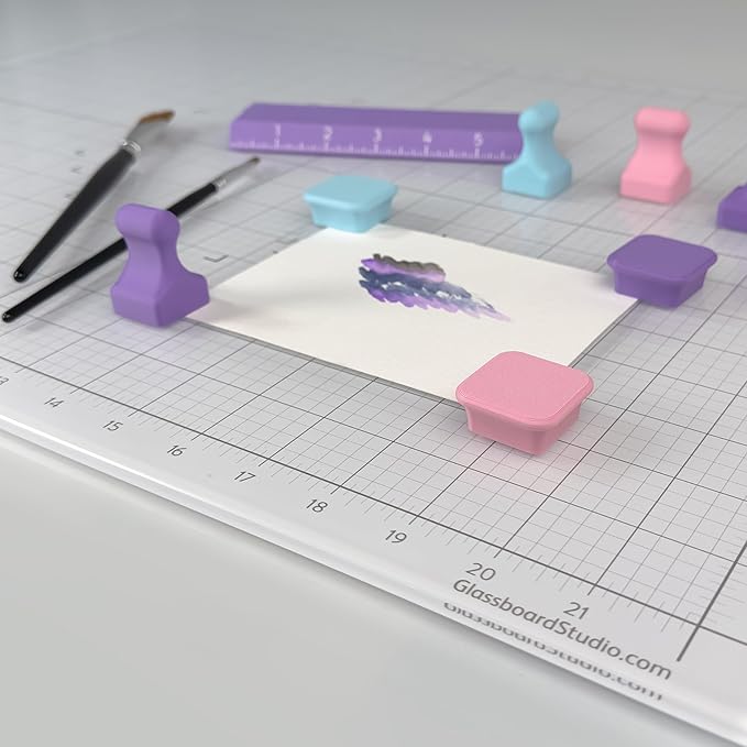 Glassboard Studio MiniPawn Magnet - Strong Neodymium Rare Earth Magnets for Fridge, Whiteboard, Locker & Magnetic Glassboards - Crafting & Office Use - Strong Fridge Magnets (Tangerine Orange, 12)