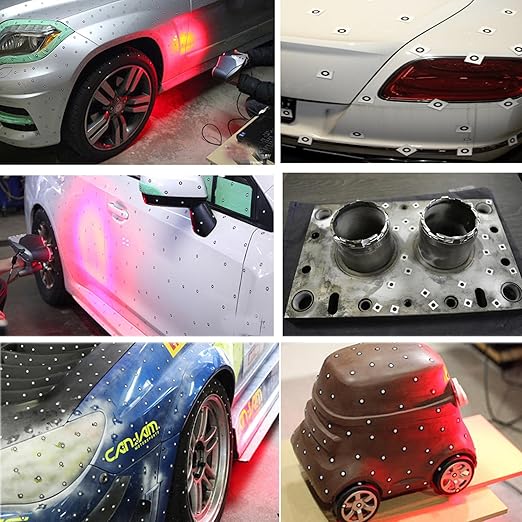 3D Scanner Markers for Industrial and Consumer 3D Scanner Optical Tracking Projects, HogarDeco 6.0mm 3D Scanner Dots 3D Target for Industrial and Interest 3D Scanning (500pcs, Inner 6mm, Outer 10mm）