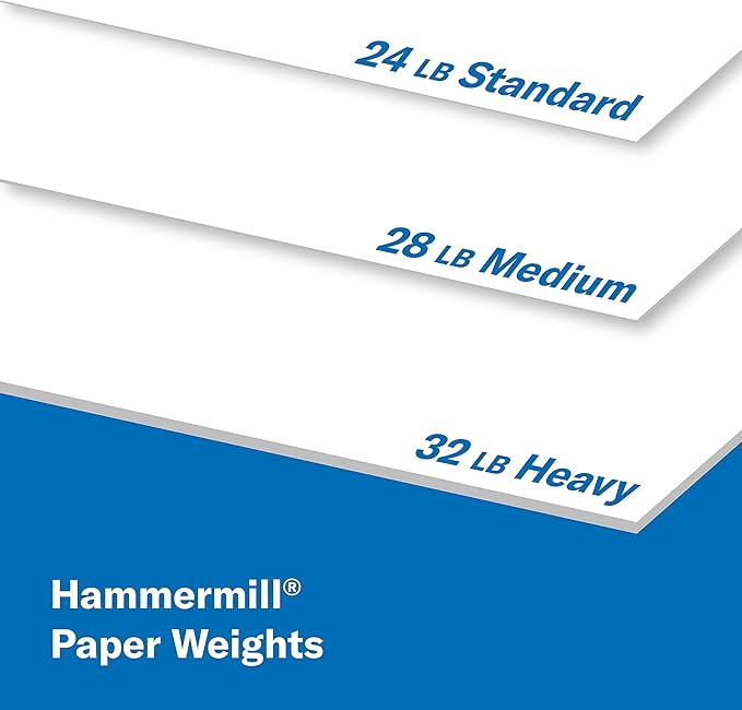 Hammermill Printer Paper, Premium Color 32 lb Copy Paper, 11 x 17 - 1 Ream (500 Sheets) - 100 Bright, Made in the USA, 102660R