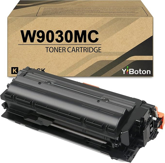 High Yield W9030 W9030MC Black Toner Cartridge Compatible with HP W9030MC Toner MFP E67550dh E67650dh E67560z E67660z Printer