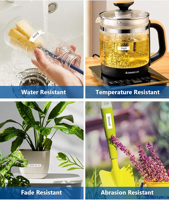 24mm .94 Laminated White TZ Tape Compatible with P Touch Label Tape 1 Inch TZe-251 TZe251 TZ251 Refills for Ptouch PT-D600 PT-D610BT PT-P710BT D400 (Black on White, 3-Pack)