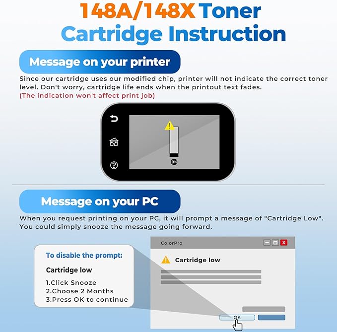 148X 148A High Yield Toner Cartridge 2 Pack with Chips Compatible Laser Jet Pro 4001n 4101fdw 4001dn for HP148X HP148A W1480A Black Toner Cartridges for HP 148X HP 148A for HP MFP 4101fdw 4101fdn
