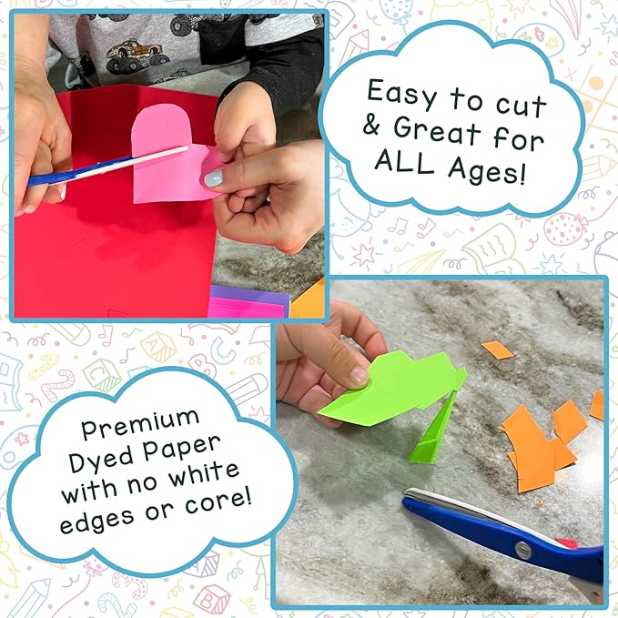 Hygloss Pink Bright Colored Cardstock - 8.5x11-Inch, 90 Sheets, 65 lb/ 176 gsm, Fade-Resistant, Acid-Free Color Card Stock Paper