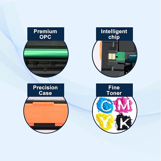 312A Toner Cartridges 4 Pack Replacement for HP 312A Toner Compatible for HP Laserjet Pro MFP M476dn M476dw M476nw Printer Ink (Black,Cyan,Magenta,Yellow)