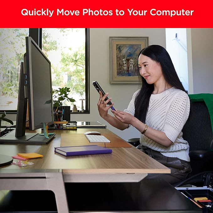 SanDisk 512GB Phone Drive for Android - The 2-in-1 USB for Smartphones, Tablets, and Computers - Thumb Drive with USB Type-C and Type-A Connectors, Purple Opulence - SDDDC6-512G-G46PO