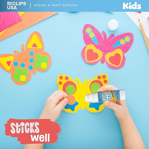 Glue Sticks Bulk (25 Pack), Glue Sticks for Kids Or Adults, Washable Glue Sticks, Glue Sticks Bulk Classroom, Craft Glue, School Supplies, .28 oz, 8 Grams (25 Pack)